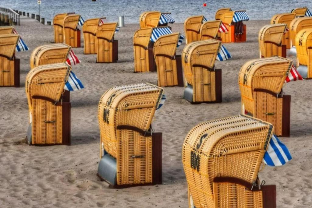 Obj 84 Meerblick Fewo Fuer 2 Bis 3 Personen Strandnah, Wlan ลูเบค ภายนอก รูปภาพ
